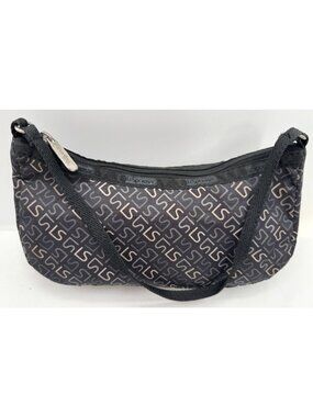 Vintage 90s Y2K Le Sport Sac Monogrammed Logo Shoulder Bag Hobo Handbag Purse